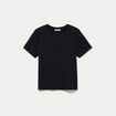 T-shirt &agrave; strass manches courtes noir femme