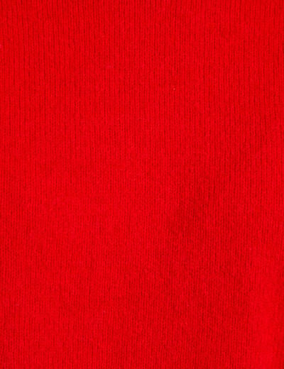 Pull col rond rouge femme