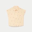 Chemise droite sans manches jaune femme