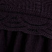 D&eacute;bardeur col aspect crochet noir femme