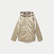 Parka r&eacute;versible &agrave; capuche couleur or femme