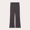 Pantalon flare pont gris fonc&eacute; femme
