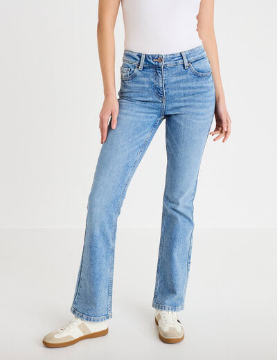 Jeans flare denim triple stone femme
