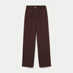 Pantalon large marron fonc&eacute; femme