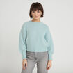 Pull manches longues vert clair femme
