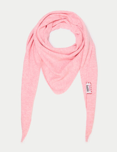Foulard rose clair femme