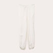 Pantalon bouffant taille standard ecru femme