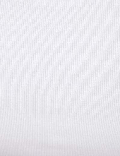 T-shirt c&ocirc;tel&eacute; blanc femme
