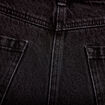 Short en jean 5 poches denim noir femme