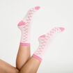 Lot 2 paires de chaussettes marron fonc&eacute; femme