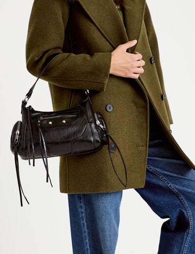 Sac port&eacute; &eacute;paule noir femme