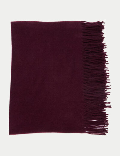 &Eacute;charpe chin&eacute;e bordeaux femme