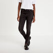 Jean skinny push-up taille standard denim noir femme