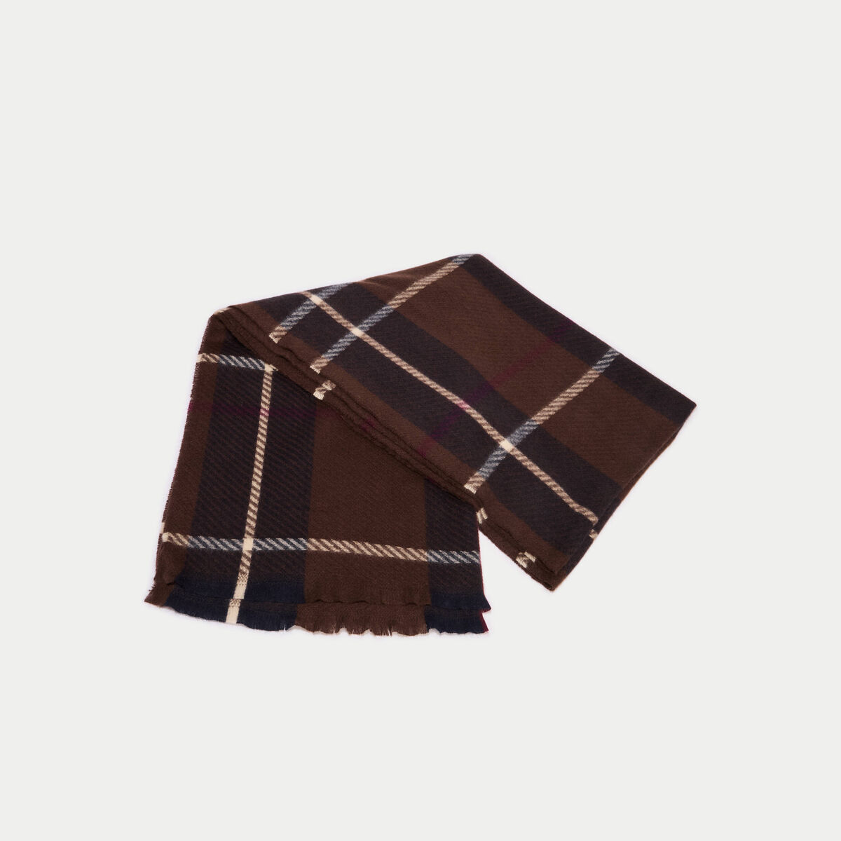 &Eacute;charpe marron fonc&eacute; femme