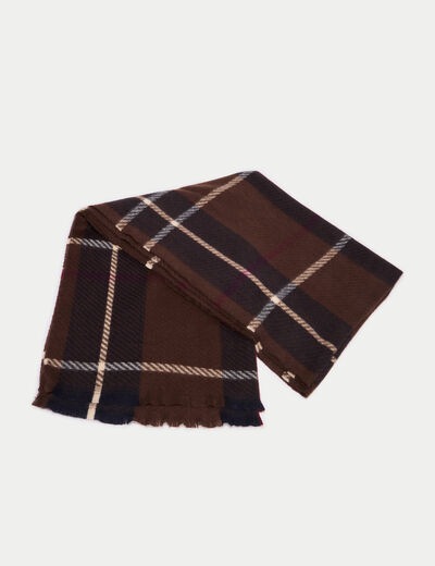 &Eacute;charpe marron fonc&eacute; femme