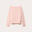 Pull col bateau rose clair femme