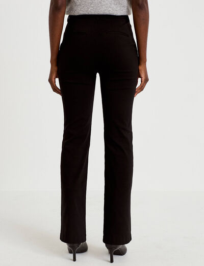 Pantalon taille haute noir femme