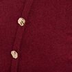 Pull p&eacute;plum avec boutons rouge fonc&eacute; femme