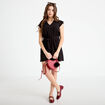Combishort fluide noir femme