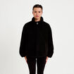Doudoune r&eacute;versible effet polaire noir femme
