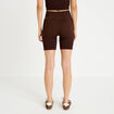 Short cycliste sans couture marron fonc&eacute; femme