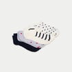 Lot de 5 paires chaussettes basses ecru femme