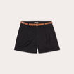 Short chino ceintur&eacute; noir femme