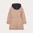 Trench ceintur&eacute; avec capuche camel femme