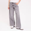 Jean wide leg taille standard denim gris femme