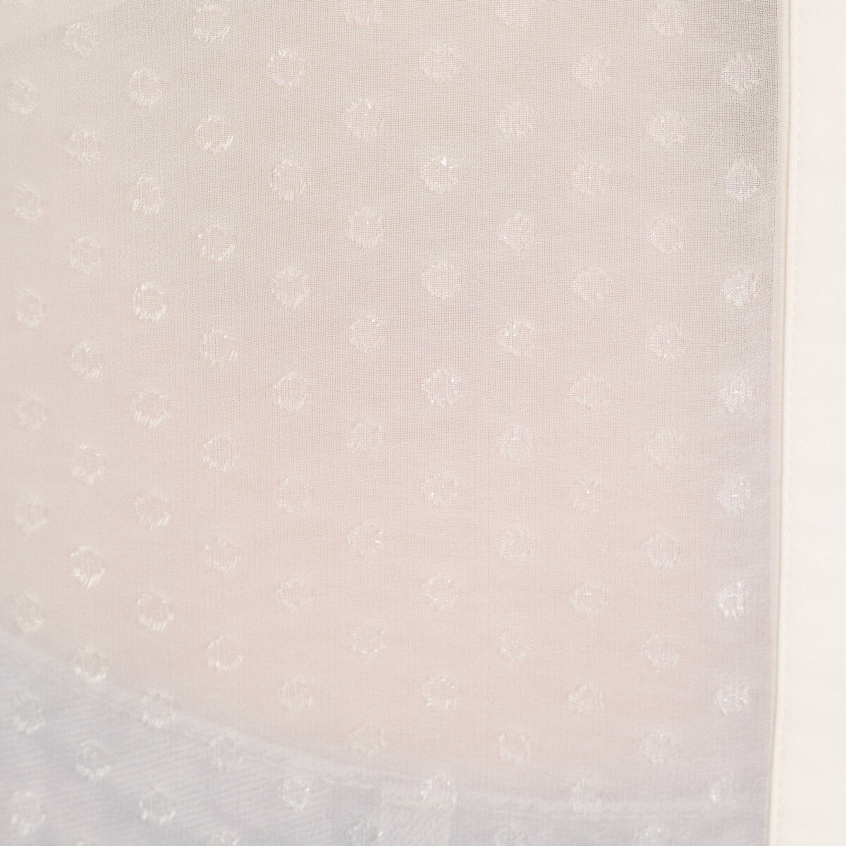 Chemise voile plumetis brillant ecru femme