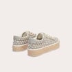 Baskets espadrilles plates beige femme