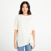 T-shirt &agrave; fronces avec bijou ecru femme