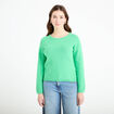 Pull manches longues vert femme