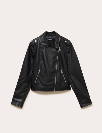 Blouson Femme Cache Cache - Taille XL - Noir - Neuf Sans étiquette - Qualité Coton