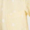 Chemise droite manches longues jaune citron femme