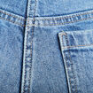 Jean wide leg cropped taille haute denim stone femme