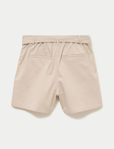 Short beige femme