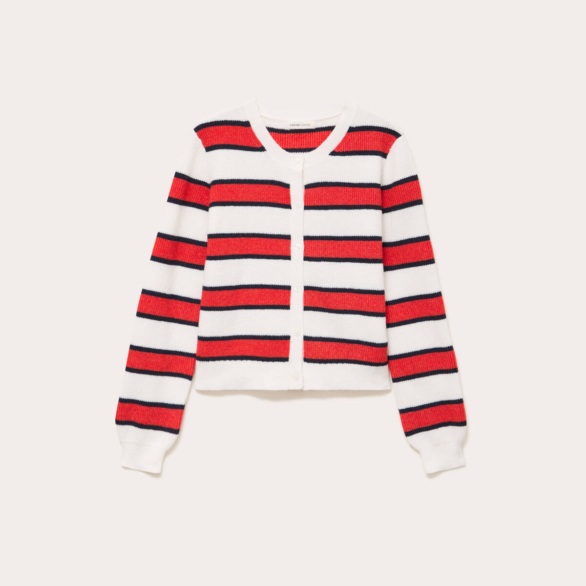 Gilet manches longues blanc femme