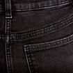 Short slim en jean denim noir femme