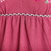 D&eacute;bardeur ajust&eacute; d&eacute;tail broderie prune femme