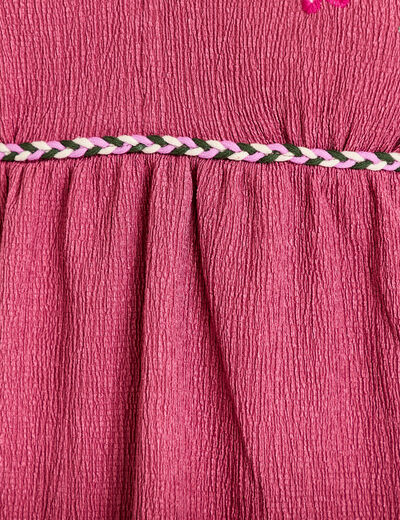 D&eacute;bardeur ajust&eacute; d&eacute;tail broderie prune femme
