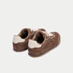 Basket aspect daim beige femme