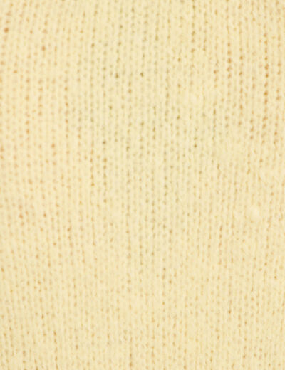 Pull manches longues jaune pastel femme