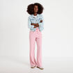 Pantalon large vieux rose femme