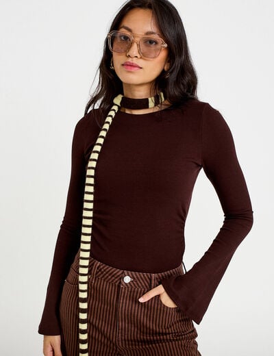 &Eacute;charpe jaune clair femme
