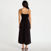 Robe longue &eacute;vas&eacute;e fendue noir femme