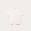 T-shirt col rond manches courtes ecru femme