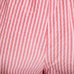 Pantalon large taille haute rouge femme