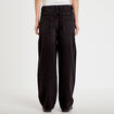 Jean coupe large denim noir femme