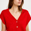 Gilet sans manches rouge femme